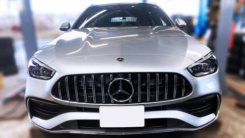 W206 Cクラス ワゴンデリバリー開始!? パナメリカーナグリル交換施工